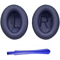 Proxima Direct Replacement Ear Pads Earpads for Bose QuietComfort QC 2 15  25 35 45 Ear Cushions for QC2 QC15 QC25 QC35 QC45 QC35 II SoundLink  SoundTrue Around-Ear II AE2- Midnight Blue :