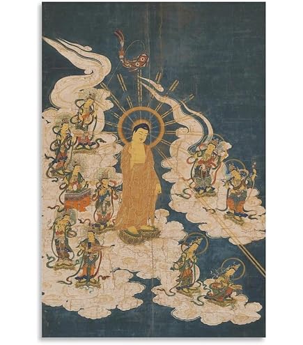 Amazon.co.jp: ROSSOGRAFICO チベット仏教 仏画 ポスター 阿弥陀如来