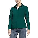 33,000ft Women's Zip Up Fleece Jacket, Long Sleeve Jacket Warm Soft Polar Lightweight Coat with Pockets for Spring Fall Winte