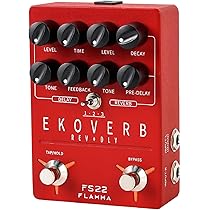 FLAMMA EKOVERB エフェクター FS22 FLAMMA FS22 Ekoverb Guitar Stereo Dual Reverb Delay Effects