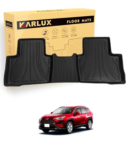 Amazon | トヨタ RAV4 50系 3D フロアマット 二列目用 防水 ハード