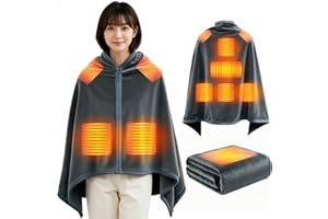 電気毛布 掛け敷き兼用 【2025新登場 9箇所発熱 143×88cm大判】 USB/DC給電 電気ブランケット 電気ひざ掛け 3段階温度調節 MAX65℃ 日本製ヒーター 6Hタイマー 肩掛け 膝掛け 敷毛布 腰巻き ダニ退治 切り忘れ防止 丸洗い可 防寒対策 暖房器具 速暖 ふわふわ ブランケット 省エネ キャンプ ソロキャンプ 車中泊 テント泊 アウトドア オフィス (グレー)