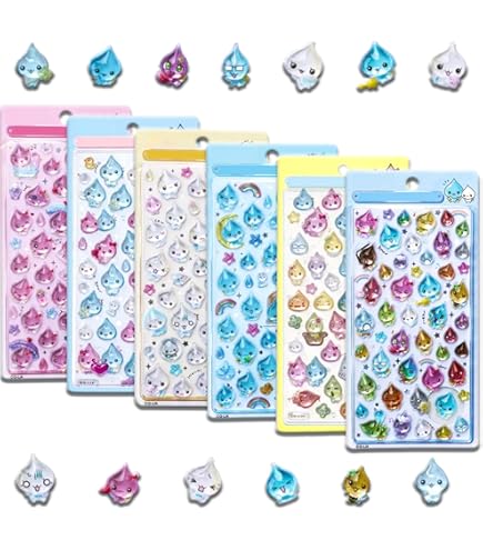 Amazon | ボンボンドロップシール しずくちゃん・うるおいちゃん