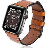 Wax アップルウォッチ バンド レザー apple watch ベルト iwatch バンド 革 appleウォッチ 皮ベルト38mm 40mm 41mm 42mm 44mm 45mm 腕 時計バンド 本革 アップルうぉっち バンド アップルウォッ
