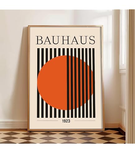 Haruhiart Bauhaus Exhibition Poster 1923 Colorful Mid Century