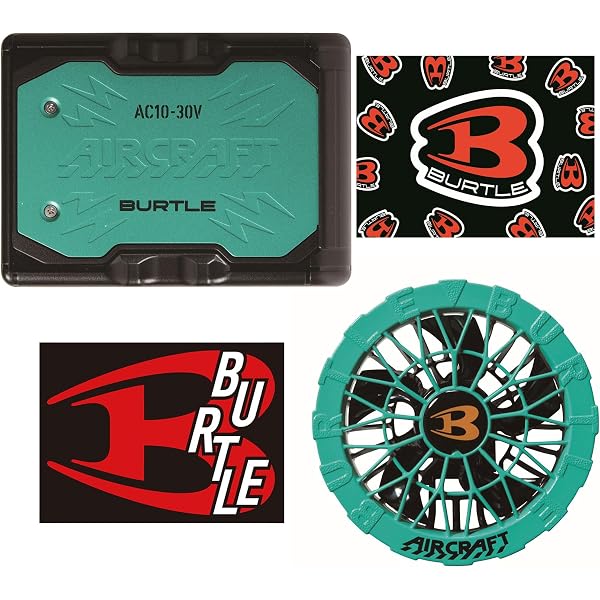 Amazon.co.jp: Burtle AC08+AC08-2 Color Fan + 22V Battery Set