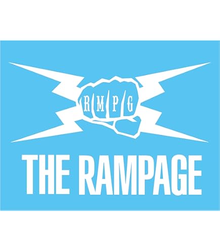 ランページ rampage 白衣装 キラキラ 集合ステッカー1 THE RAMPAGE - RAMPAGE ロゴ クリアネームステッカーの通販 by