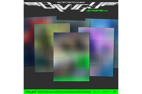 【Amazon.co.jp限定】BLINGY【JET Poster Ver.(6種ランダム)】（AL(輸入盤/非再販対象)） - NCT 127（特典：avex流通輸入盤限定オリジナル特典（①オフラインイベントシリアル応募券※詳細は決定次第オフィシャルウェブサイト・SNSにてご案内②【Amazon】トレーディングカード E Ver.（全5種中ランダム1種）））（ジャケット絵柄ランダム（6種）・仕様：Cover Poster(全6種中ランダム1種) / CD-R / Postcard / Sheet Sticker / Folded Poster / Paper Craft Kit(9枚1セット/全5セット中ランダム1セット) / Photocard(全5種中ランダム1種)※仕様は変更となる可能がございます。あらかじめご了承ください。）