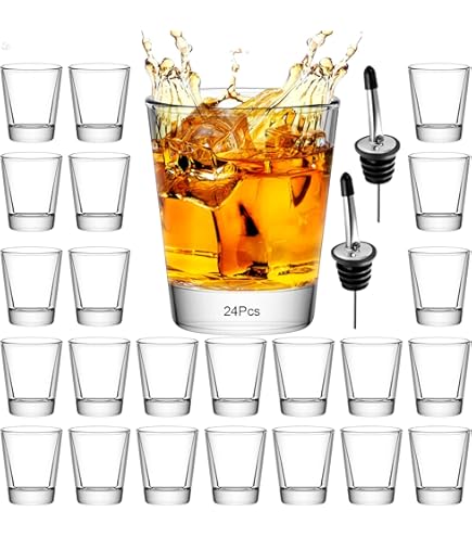 Amazon | INFTYLE ショットグラス 24個セット クリア 1.7オンス/50ml