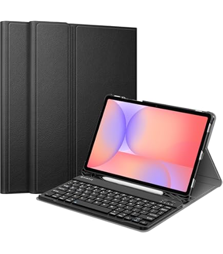 Samsung Galaxy Tab S10FE+ キーボードカバー 黒 5G Samsung Book Cover Keyboard with AI Key for Galaxy Tab S10 FE+