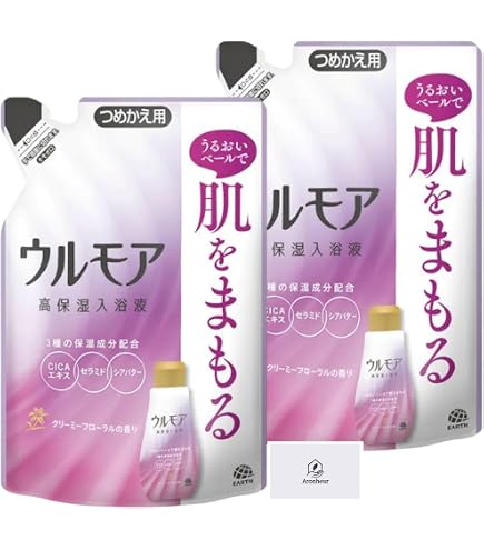 Amazon | ウルモア 高保湿入浴液 クリーミーローズの香り 本体 600ml +