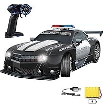 ☆ラジコンカー 120スケール 車のおもちゃ 黒 RCカー パトカー Amazon.co.jp: ラジコンカー 120スケール 車のおもちゃ 黒 RC