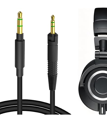 Amazon | ATH-M40x ATH-M50x ATH-M70x 対応 交換用 ヘッドホンケーブル
