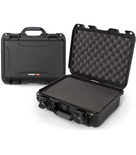 Amazon | Nanuk 950 Black キューブスポンジ付き | NANUK | 防水ケース