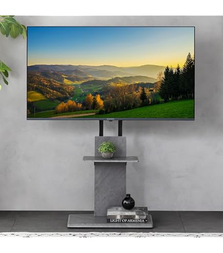 Amazon.co.jp: テレビスタンド 32～65 インチ対応 ガス昇降式 上下左右