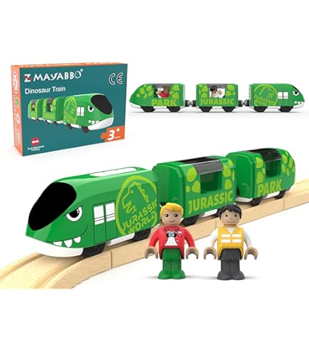 Amazon | TOPLIVING 電池式列車 マグネット接続 都市間電車 木製電車の