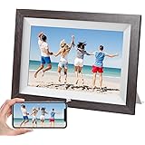【新登場 HD画面 木目】KODAK Wifi デジタルフォトフレーム 10インチ タッチスクリーン 16GB内蔵 写真/動画/音楽再生 遠隔転送 リアルタイムに共有 32GB SDカード/USBメモリに対応 記念日祝日のプレゼントに適用