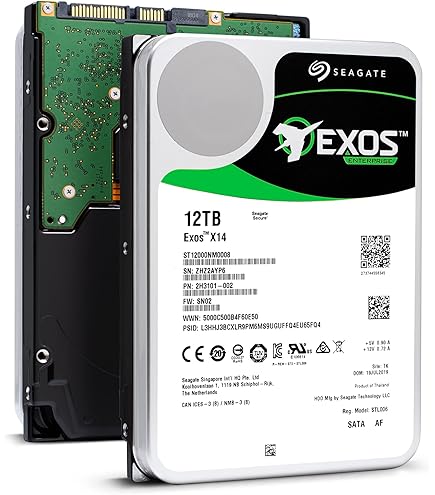 外付けハードディスク・ドライブ Seagate Exos X16 12TB HDD Amazon | Seagate Exos X16 SATA 512e 3.5インチ 12TB 内蔵