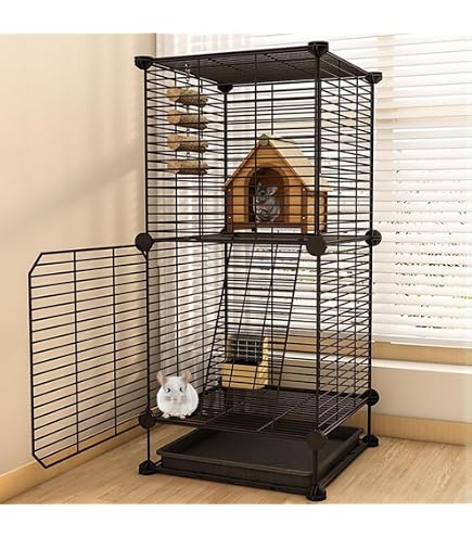 Amazon.co.jp: 小動物ベビーサークルチンチラケージ、猫フェレット