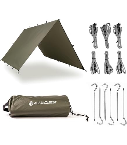 Amazon.co.jp: AquaQuest Defender 防水キャンプタープ - 軽量