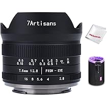 Amazon | 7artisans 7.5mm F2.8 II 魚眼レンズ 超広角 Sonyミラー 