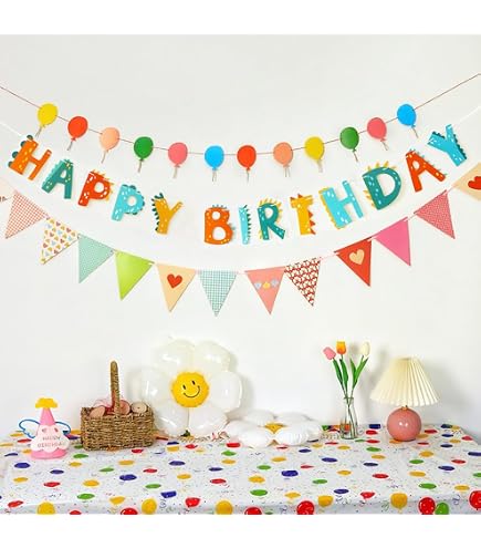 Amazon.co.jp: 誕生日 飾り 飾り付け ガーランド バースデーガーランド