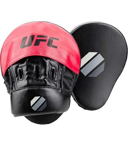 Amazon | UFC ユーエフシー ロングカーブ フォーカスミット BLACK×RED