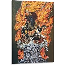 Amazon.co.jp: 仏立色紙不動明王菩薩ポスター アートパネル
