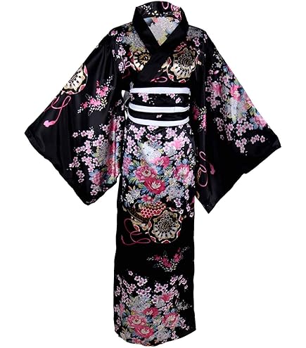 Amazon.co.jp: 和風 花柄 ミニ着物ドレス フリルサテン キャバ