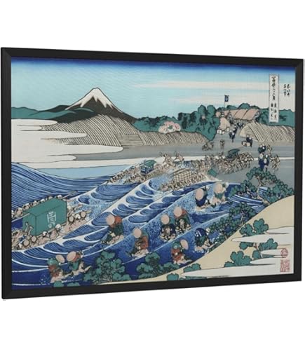 Amazon.co.jp: 歌川広重『東海道五十三次～吉原』木版画 浮世絵