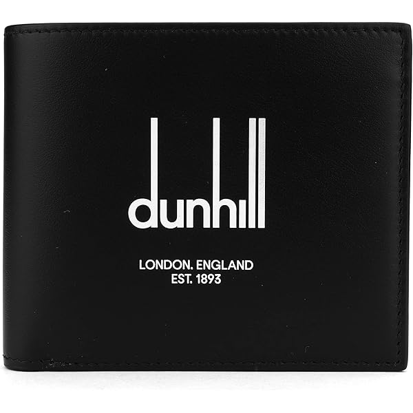 美品　dunhill　ダンヒル　二つ折り財布　ブラック ダンヒル DUNHILL 二つ折り財布 プレーン PLAIN ブラック メンズ