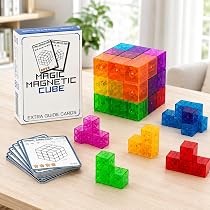 Amazon.co.jp: マグネットパズル 魔方 知育玩具 脳トレパズル 磁石