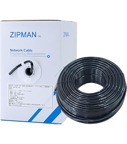 Amazon.co.jp: 100M ホワイト 屋外用 LANケーブル CAT5e 屋外仕様 2重