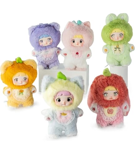 うさずきん　フルーツ着ぐるみ　 フルーツポーチ、キーチェーン　6個セット Amazon.co.jp: Briskyjp フルーツパーティーシリーズ ブラインド