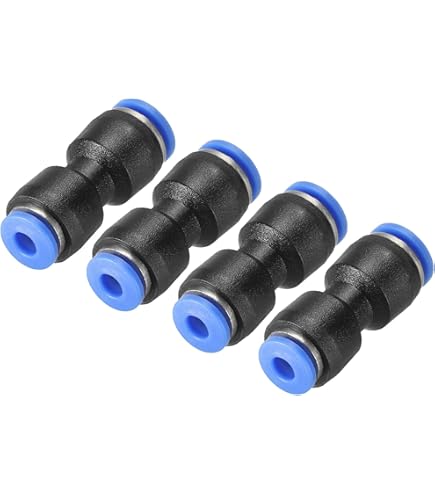 Amazon.co.jp: PATIKIL ワンタッチ継手 水道管継手 押し込み継手 6エア