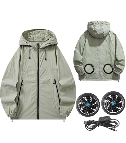 KiU × 空調服 エアコンディションドジャケット＋スターターキット Amazon.co.jp: [キウ] エアコンディションドジャケット + スターター