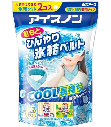 ご予約済❣️ ジェリジェリ様　首もとひんやり氷結ベルトカバー　マスク　クール Amazon | アイスノン 首もとひんやり氷結ベルト カバー付き