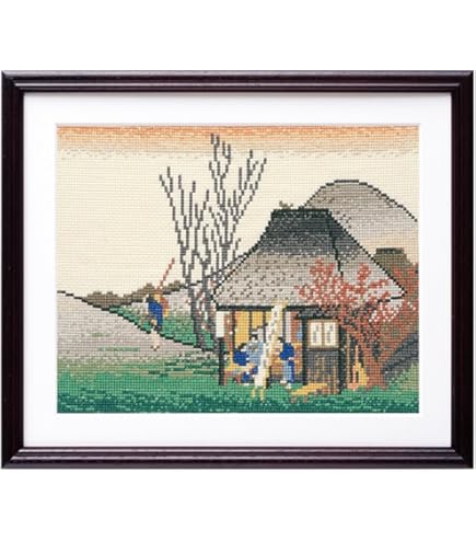Amazon | オリムパス製絲 クロスステッチ 刺しゅうキット 北斎画