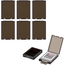 Amazon | KIWIFOTOS 6枚セット 1枚収納 XQD CFexpress Type-B カード