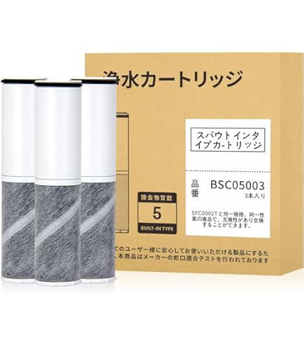 Amazon | クリンスイ 三菱ケミカル浄水器カートリッジ 3本入り