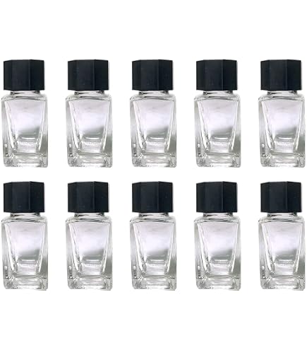 Amazon.co.jp: ZooYi 10個20ml インクボトル 空ガラスボトル 万年筆