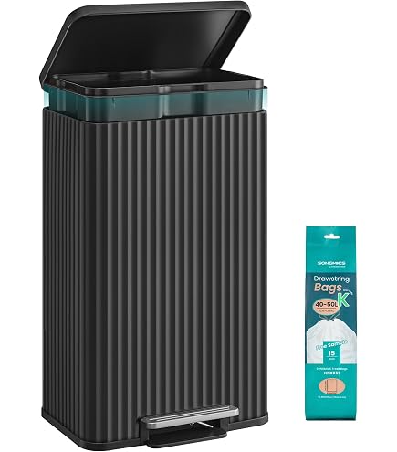 Amazon | SONGMICS ゴミ箱 50L キッチン用 ペダル 式 蓋付き 內部