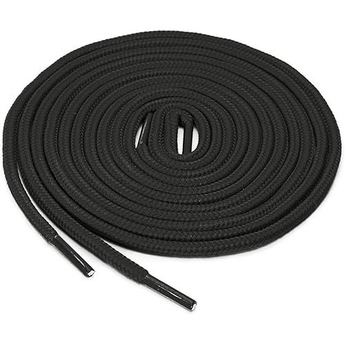 [uxcell] 靴紐 靴ひも 丸型 丸ひも シューレース 幅0.5cm アスレチック スニーカー 2足