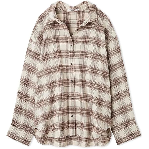 Amazon | [フレイ アイディー] 2wayオンブレチェックシャツ FWFB254171