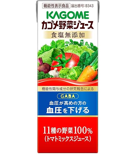 Amazon.co.jp: カゴメ トマトジュース 食塩無添加 200ml(24本入×2