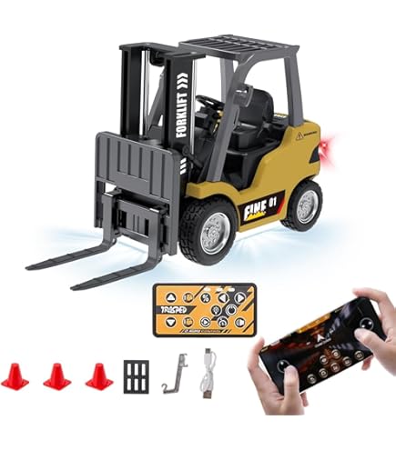 Amazon.co.jp: ラジコン RC フォークリフト ラジコンカー 重機 【次