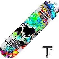 Amazon.co.jp: Yioufanスケートボード 8層のカナダのカエデ材31x8