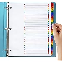 バインダー3セット Amazon | 31タブ仕切り 3リングバインダー 1-31 目次ページ