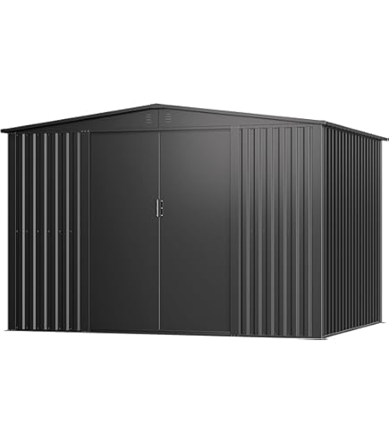 Amazon | Rubbermaid (ラバーメイド) 大型 樹脂製 屋外用物置 床付き