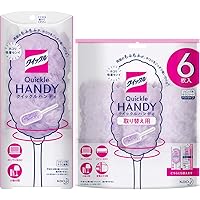 【まとめ買い】クイックルワイパー フロア用掃除道具 ハンディ 本体 + 付け替え6枚